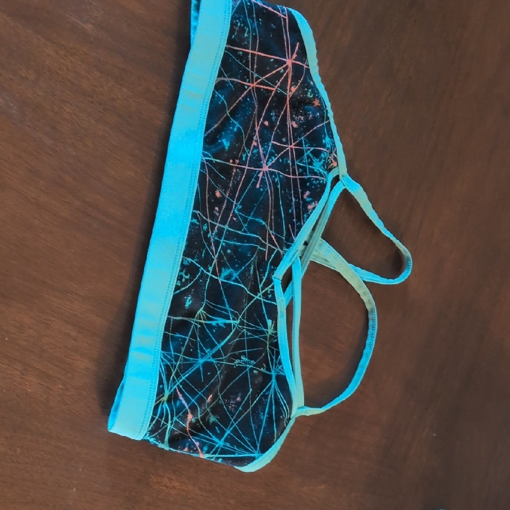 Colorful Strappy Sports Bra